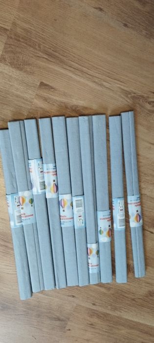 10 sztuk bibuła marszczona szara