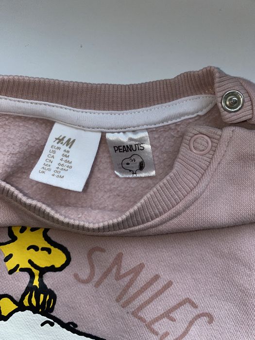 H&M dres Snoopy - rozm. 68/74