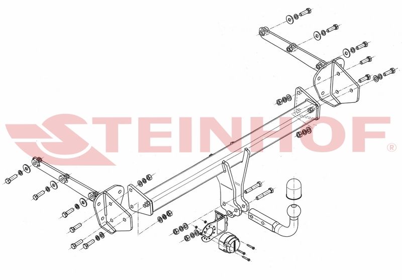 HAK HOLOWNICZY + Moduł 7 PIN do Subaru Outback 2015 do 2020