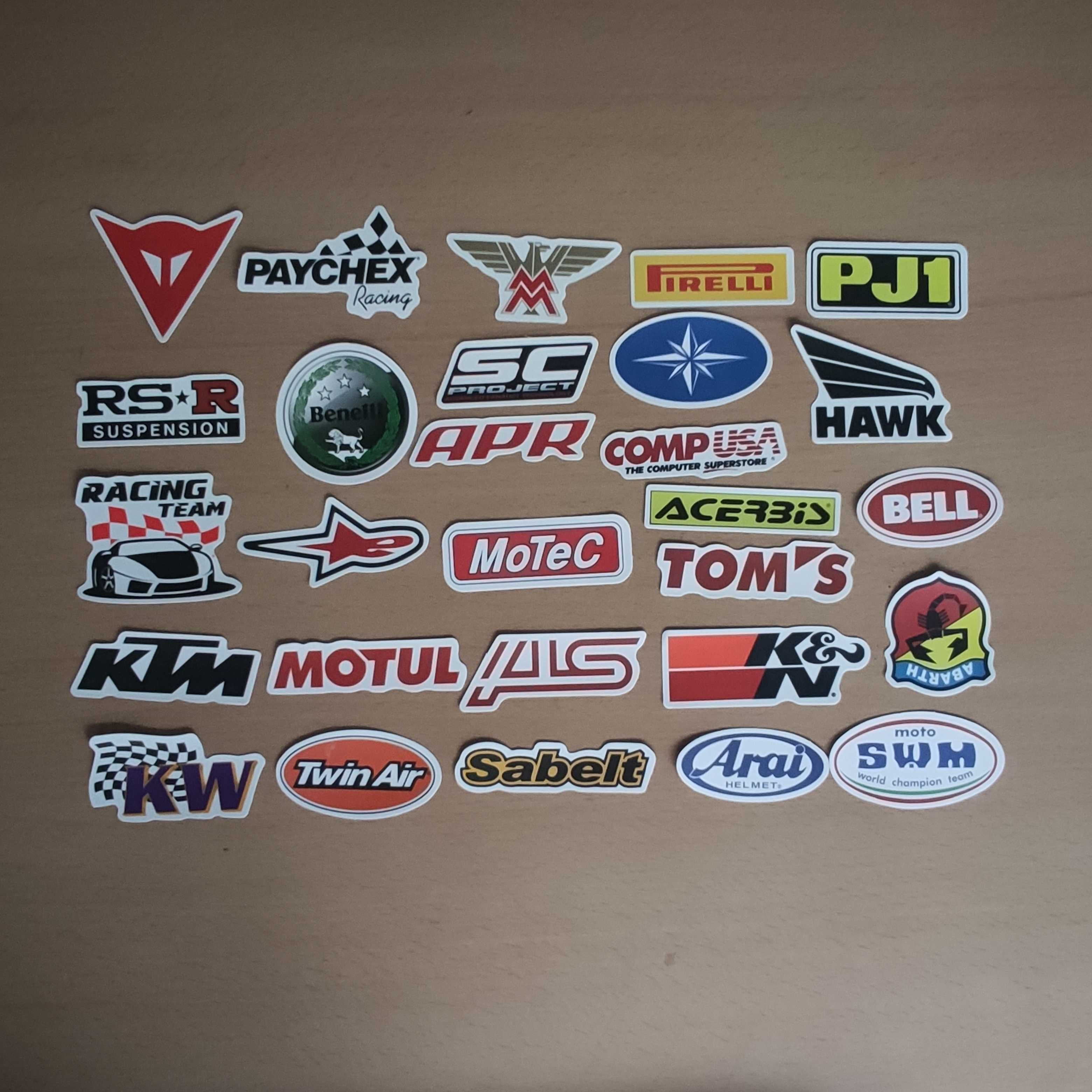 100 Stickers Autocolantes Motas Motard Brands