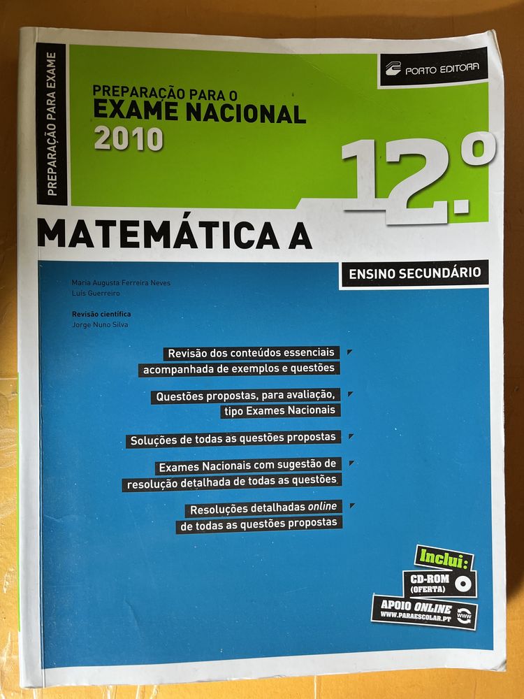 Preparar os Exames Matemática A 12° Ano