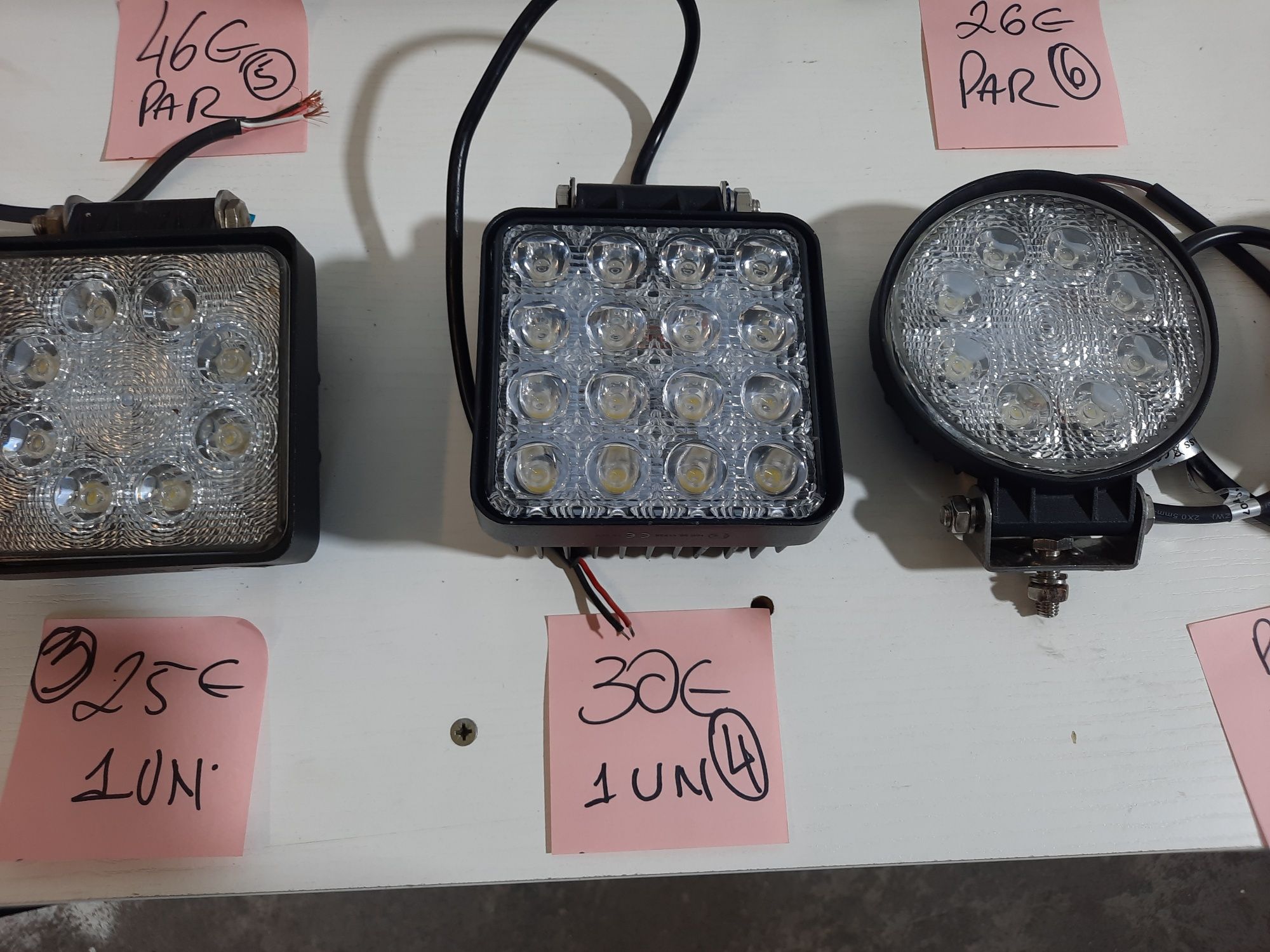 Farois de leds de 12 v para jipes ou camião