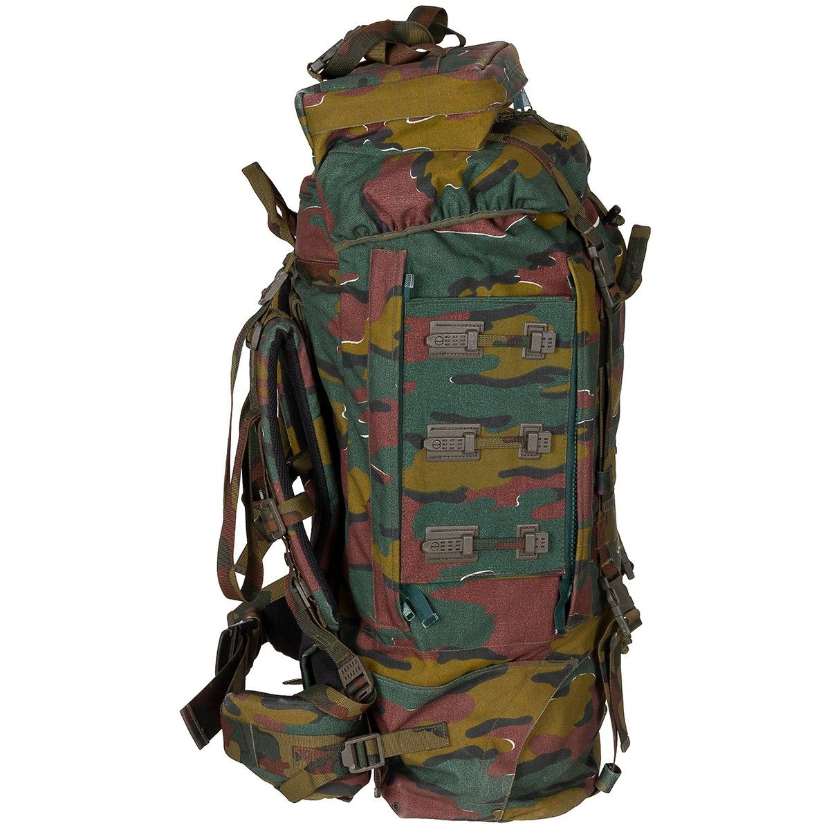 belgijski plecak wojskowy używany bes kieszni bocznych