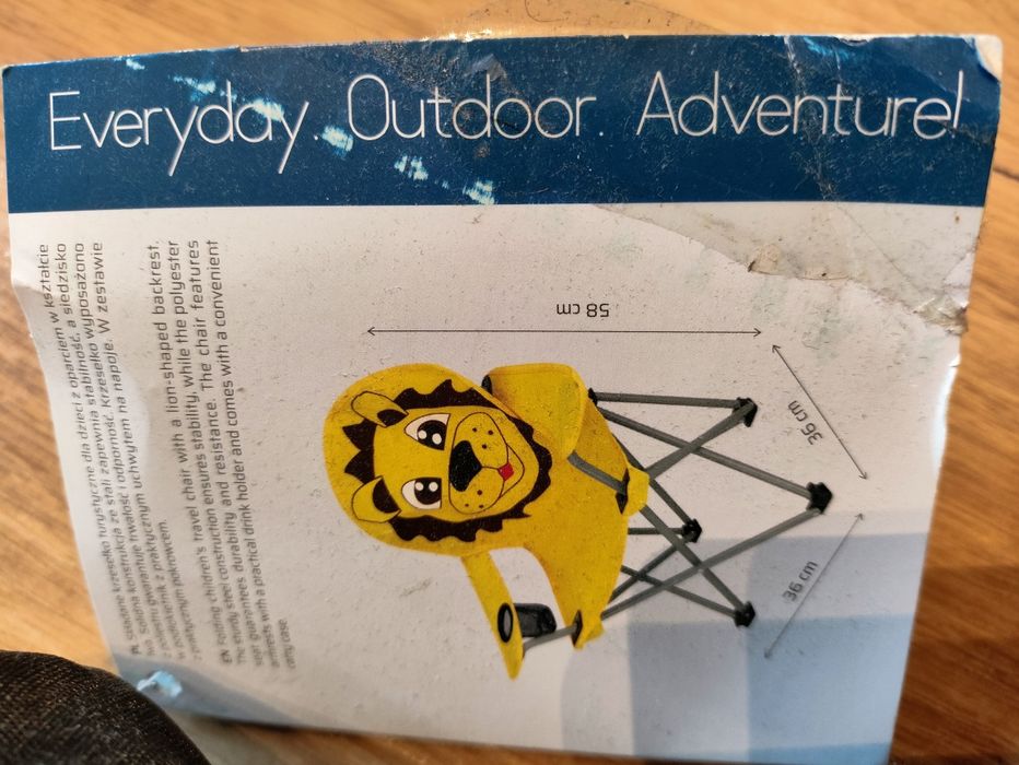 Krzesełko kempingowe dziecięce