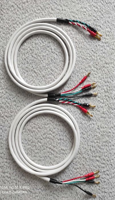 Kable głośnikowe wireworld signature ww wire, bi wire 2x3 metry