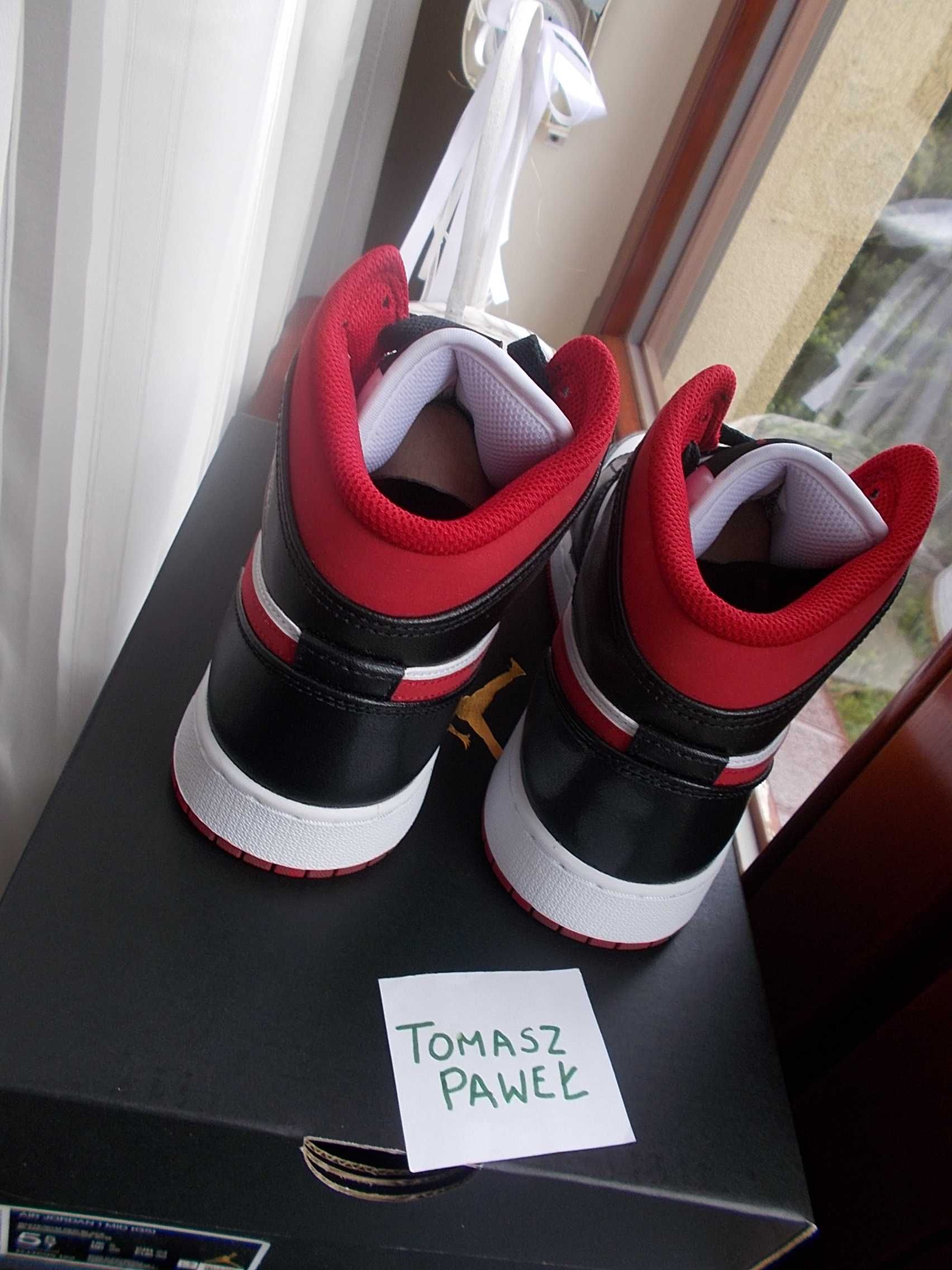 (r. 39 - 24,5 cm) Nike Jordan 1 Mid Gym Red Black DJ4695,122