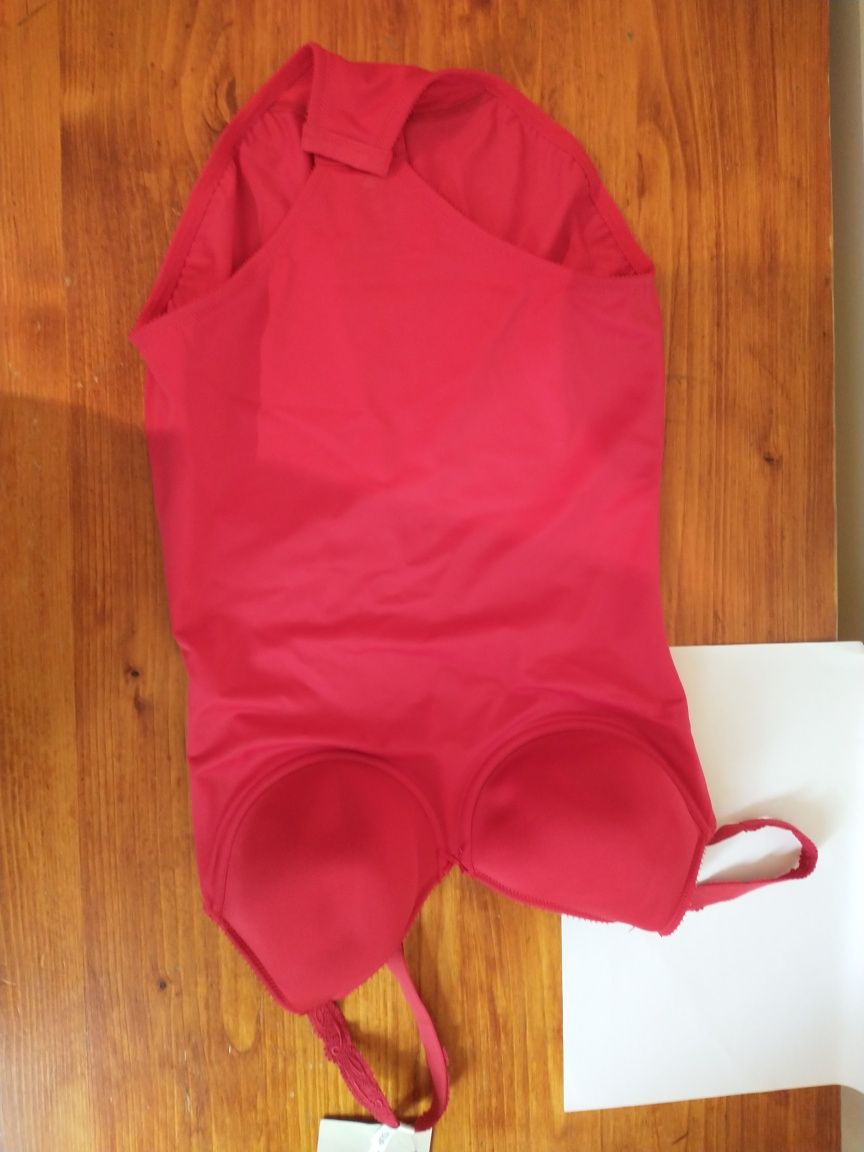 Body firmy Felina choice 75C Czerwone, amarena, walentynki.