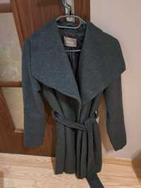 Elegancki szary Płaszcz z paskiem M/L Orsay