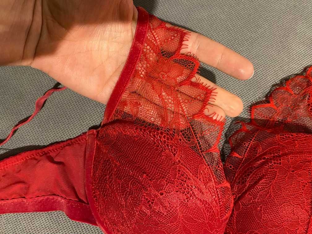 stanik Intimissimi, czerwony, push-up
