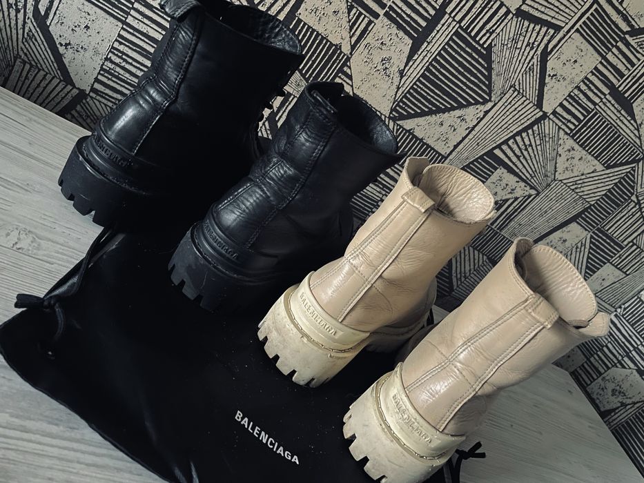 Брутальные ботинки бутсы баленсиага Balenciaga Strike Boots.