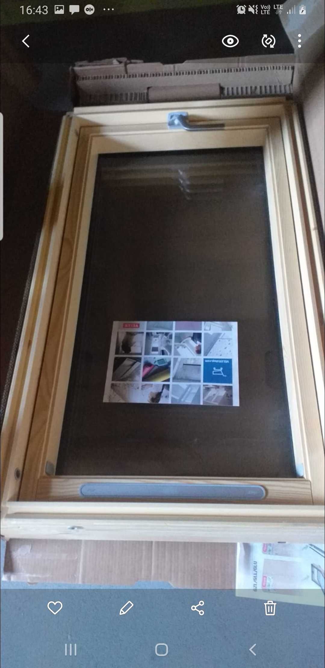 Okna dachowe drewniane 3 szybowe Velux