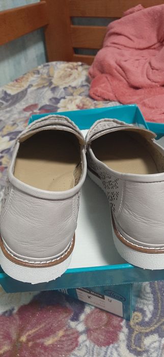 Летние кожаные туфли макасины 41-42 размера