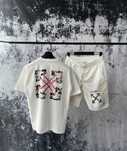 OFF-white футболка мужская комлпект летний белый оригинал оверсайз
