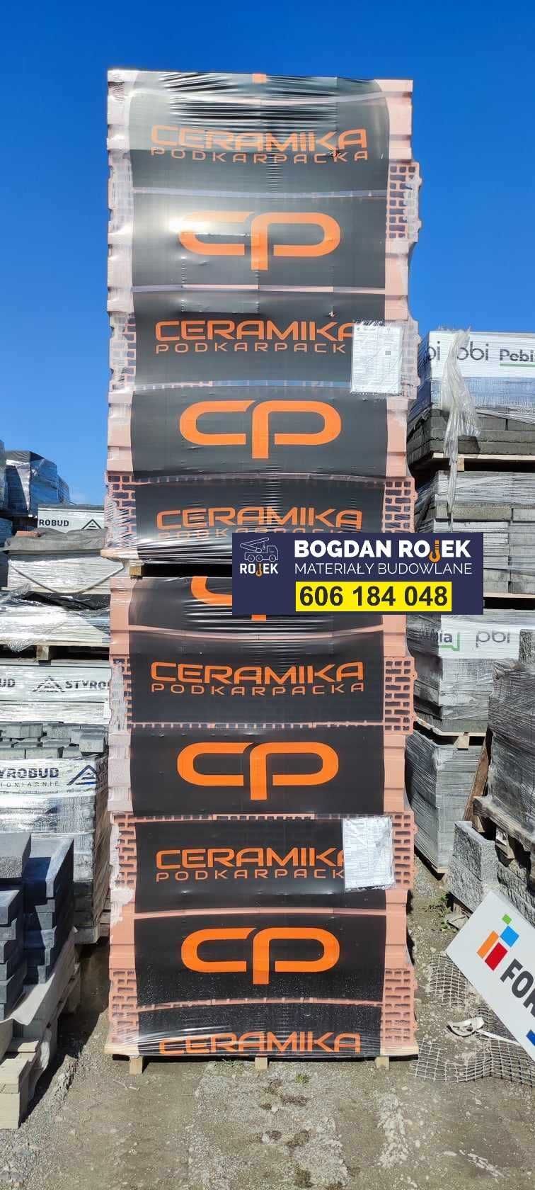 Pustak Ceramiczny 25P+W CERAMIKA podkarpacka mur Leier cegła strop