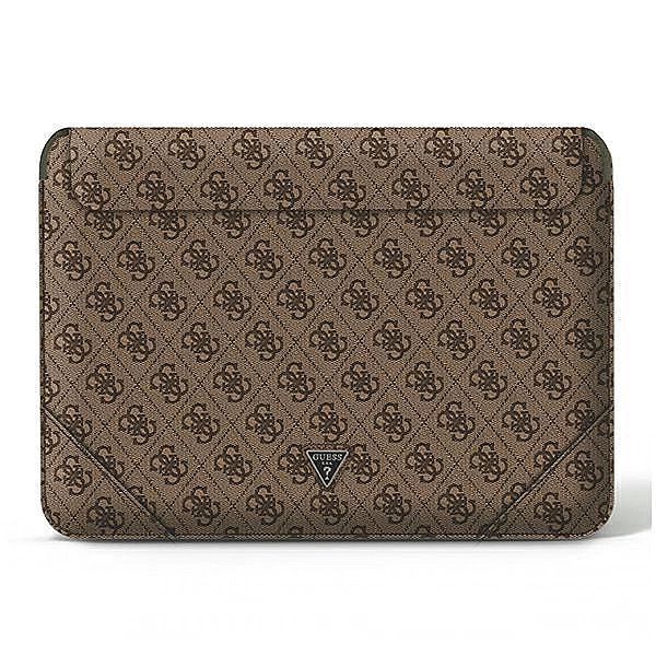 Pokrowiec Guess 4g Uptown Triangle Logo na laptopa 16'' - brązowy