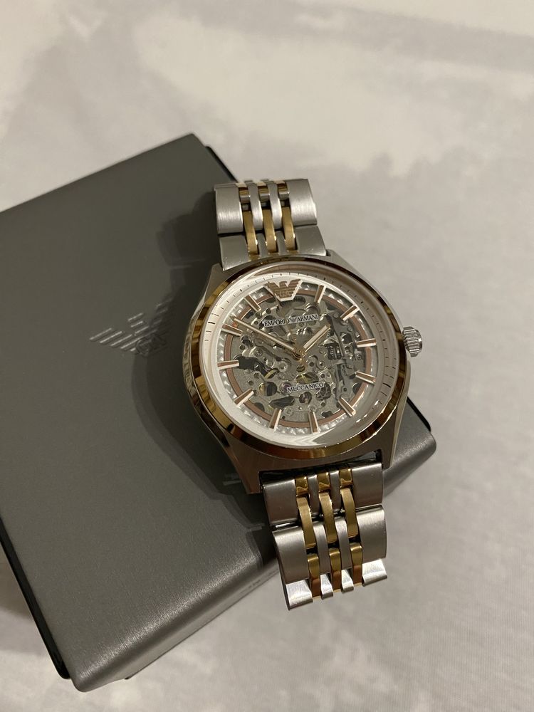 Оригинал Часы Emporio Armani AR60002 Skeleton мужские