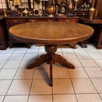 Круглый Дубовый обеденный стол Мебель из Голландии