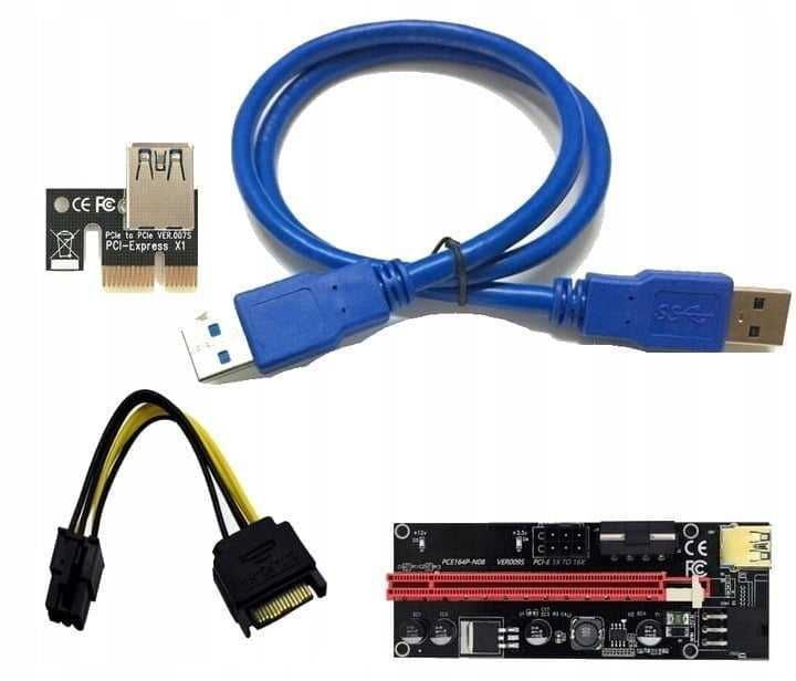 Riser PCI-E do kart graficznych/koparek kryptowalut