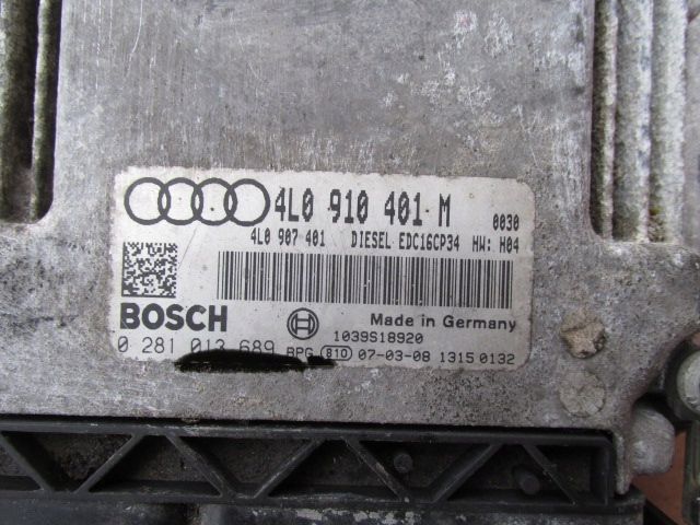 audi q7 4l 2007r 3.0 tdi bug komputer silnika 4l0910401m zestaw starto