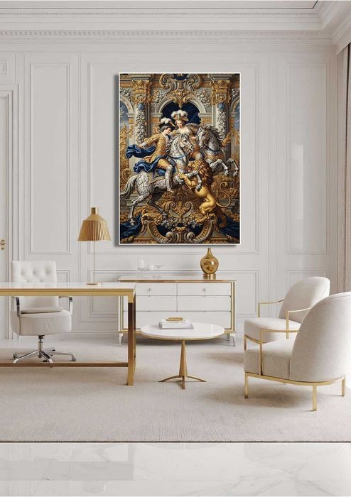 Obraz na płótnie - Ornamentyka i architektura - wielkość 59 cm x 84 cm