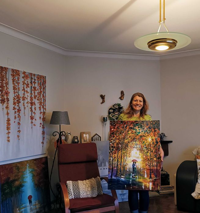 Óleo sobre tela, original, dimensões 70cmx100cm