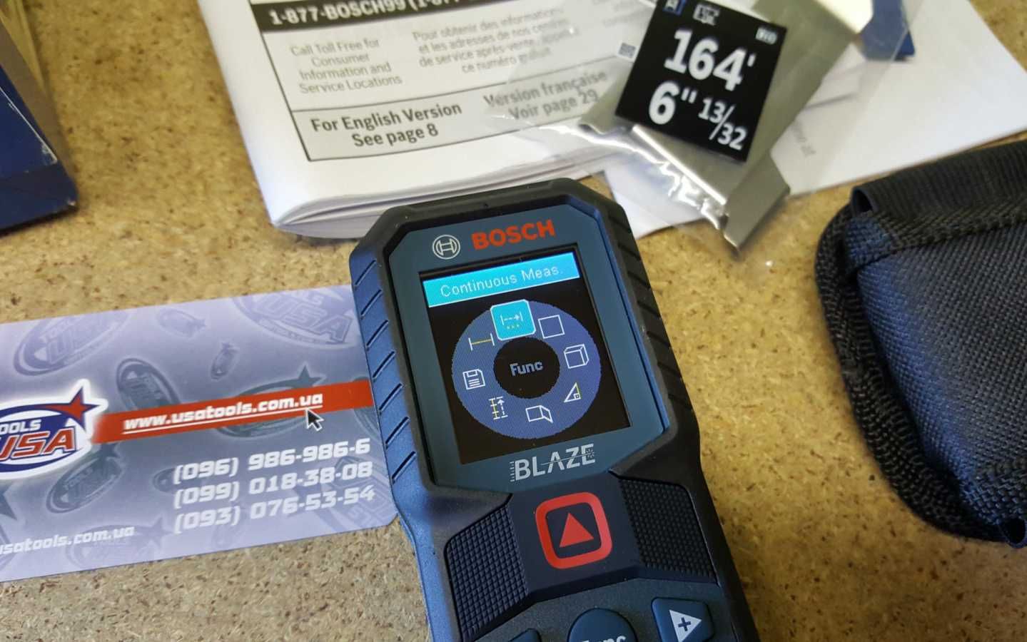 Лазерный дальномер рулетка 50 м Bosch GLM165-22 (GLM42)
