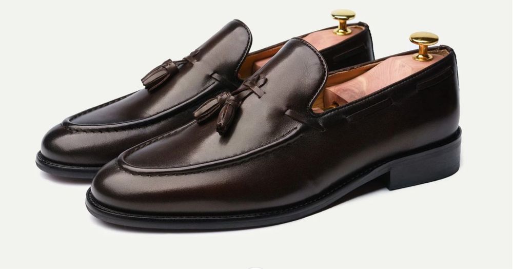 Лофери чоловічі темнокоричневі