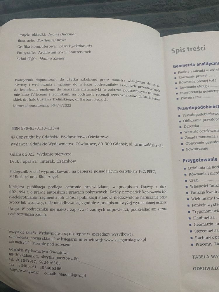 Podręcznik Matematyka z plusem 4