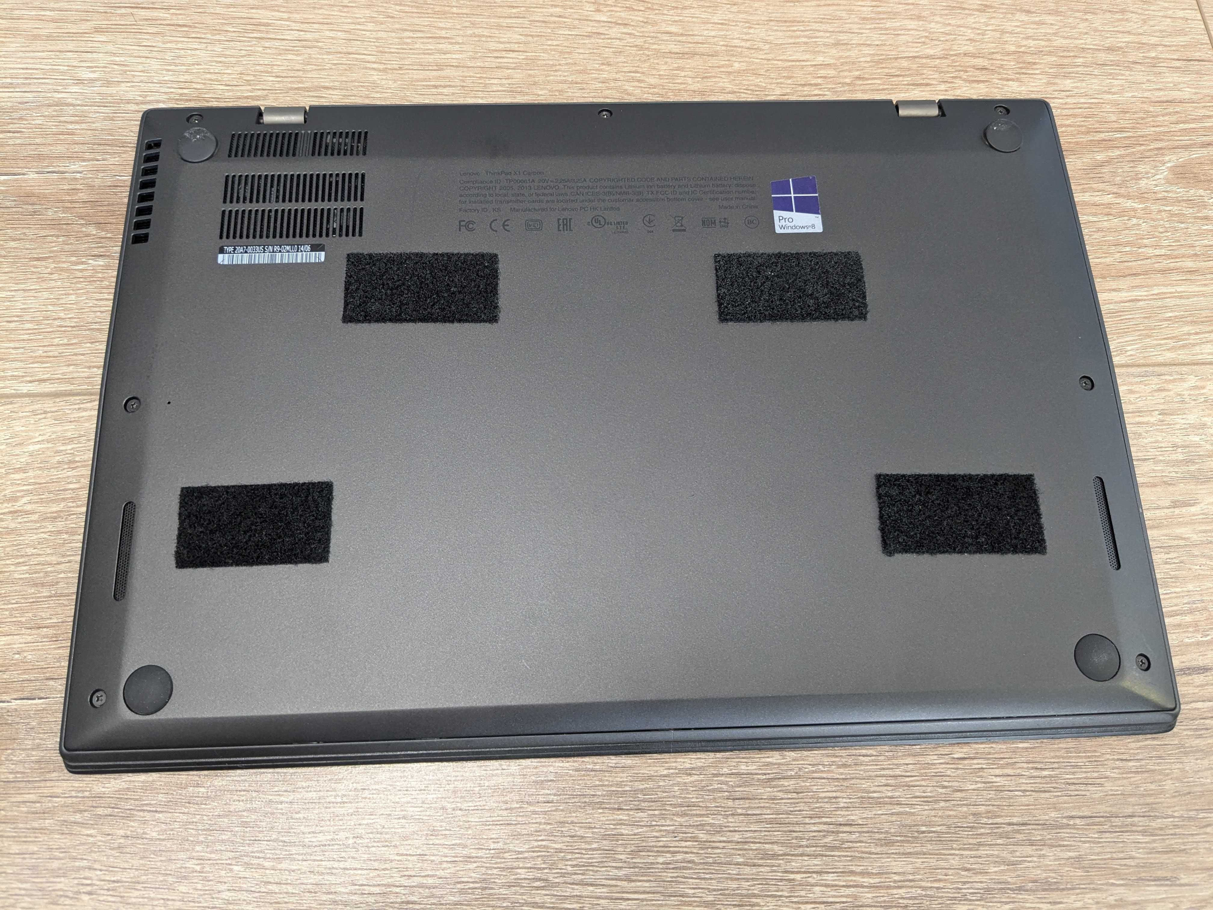 Ноутбук Lenovo X1 Carbon 2 | i5 | 8/128Gb | IPS 2560x1440 |~2,5год акб