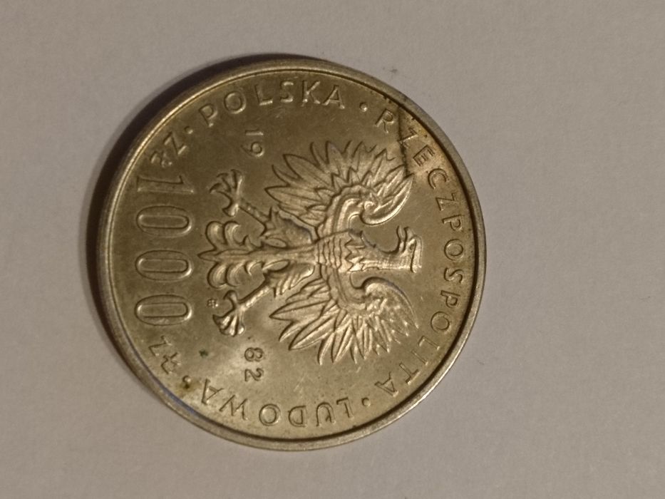 Moneta 1000 zł Jan Paweł II 1982 srebro