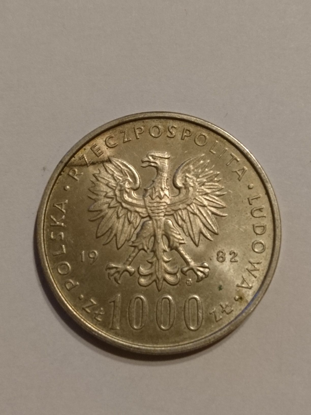Moneta 1000 zł Jan Paweł II 1982 srebro