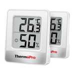 2 x Termometr higrometr ThermoPro TP49 biały wyświetlacz wilgotność