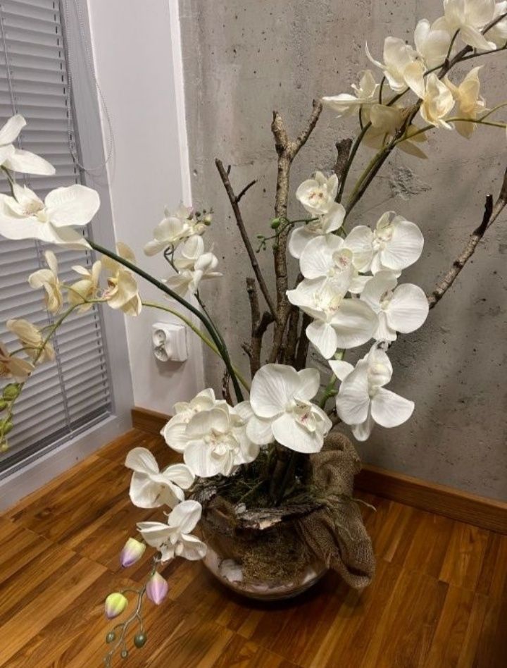 KOMPOZYCJA z orchidei - na recepcję, do salonu, b. duża - PIĘKNA!