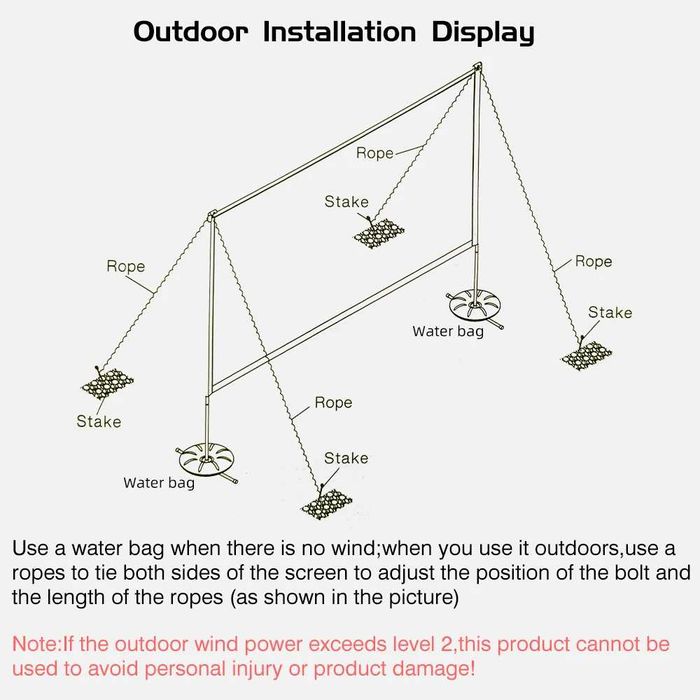 Портативний екран для проектора, екранна система, 100 і 120 дюймів
