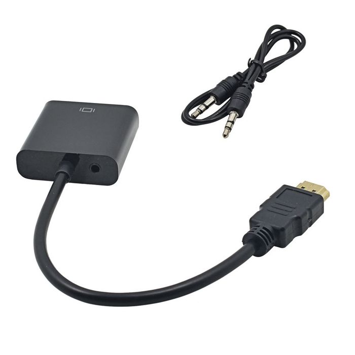 Адаптер-конвертер HDMI на VGA + звук (перехідник) для монітора