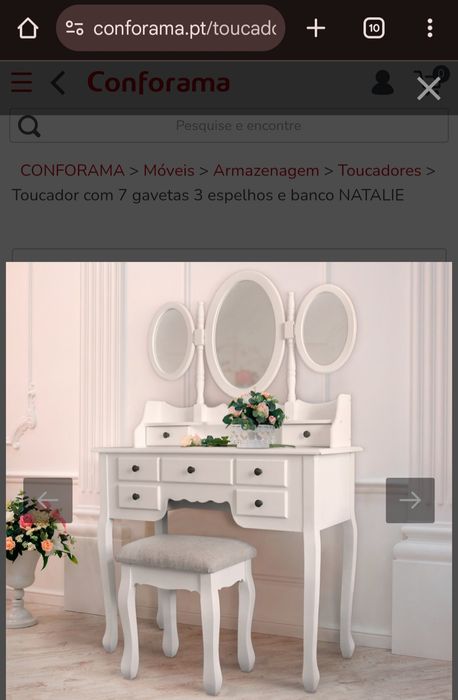 Tocador marca Conforama