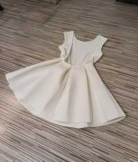 Sukienka asos aqua by aqua floyd 36 S 8 biała rozkloszowana biały