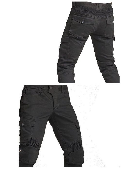 Мото джинсы с защитными вставками Komine черные Мотоджинсы мотоштаны