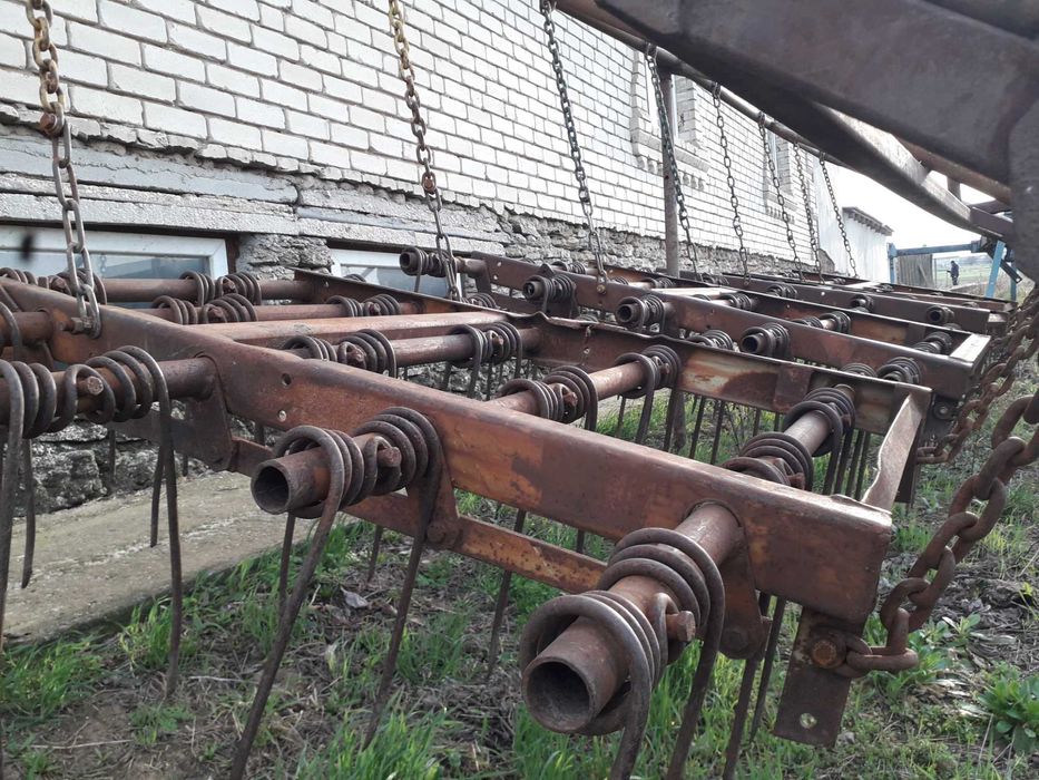 Борона пружинная навесная 6метров