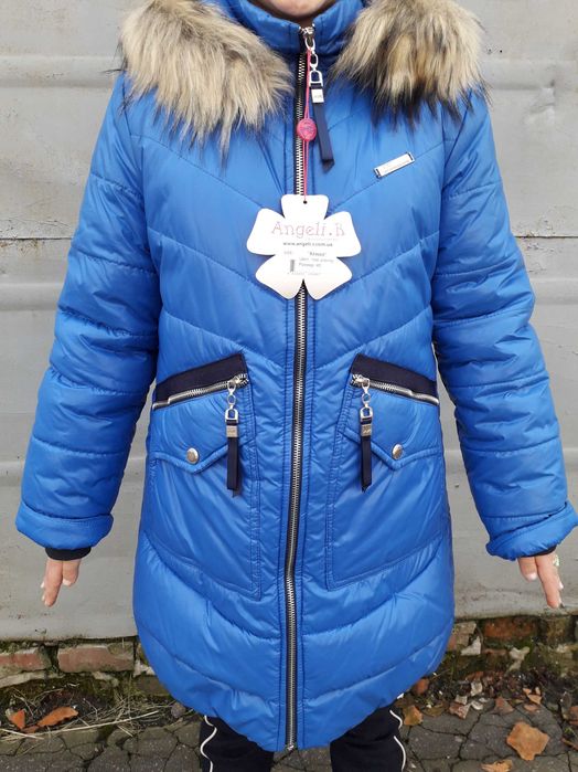 Зимова куртка, пальто Аляска для дівчинки 122-152 см