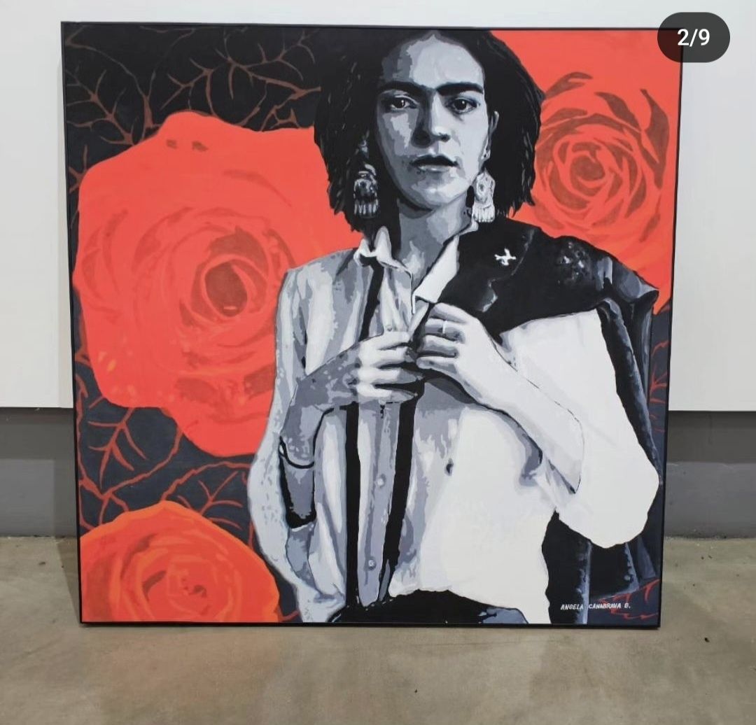 Quadro: "COMO AS ROSAS" - Ângela Canabrava