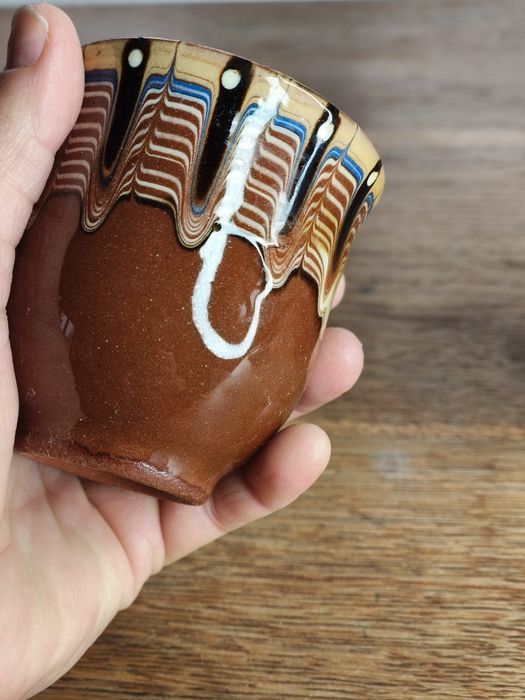 Stare kubki bułgarska ceramika PRL ¹⁹⁶