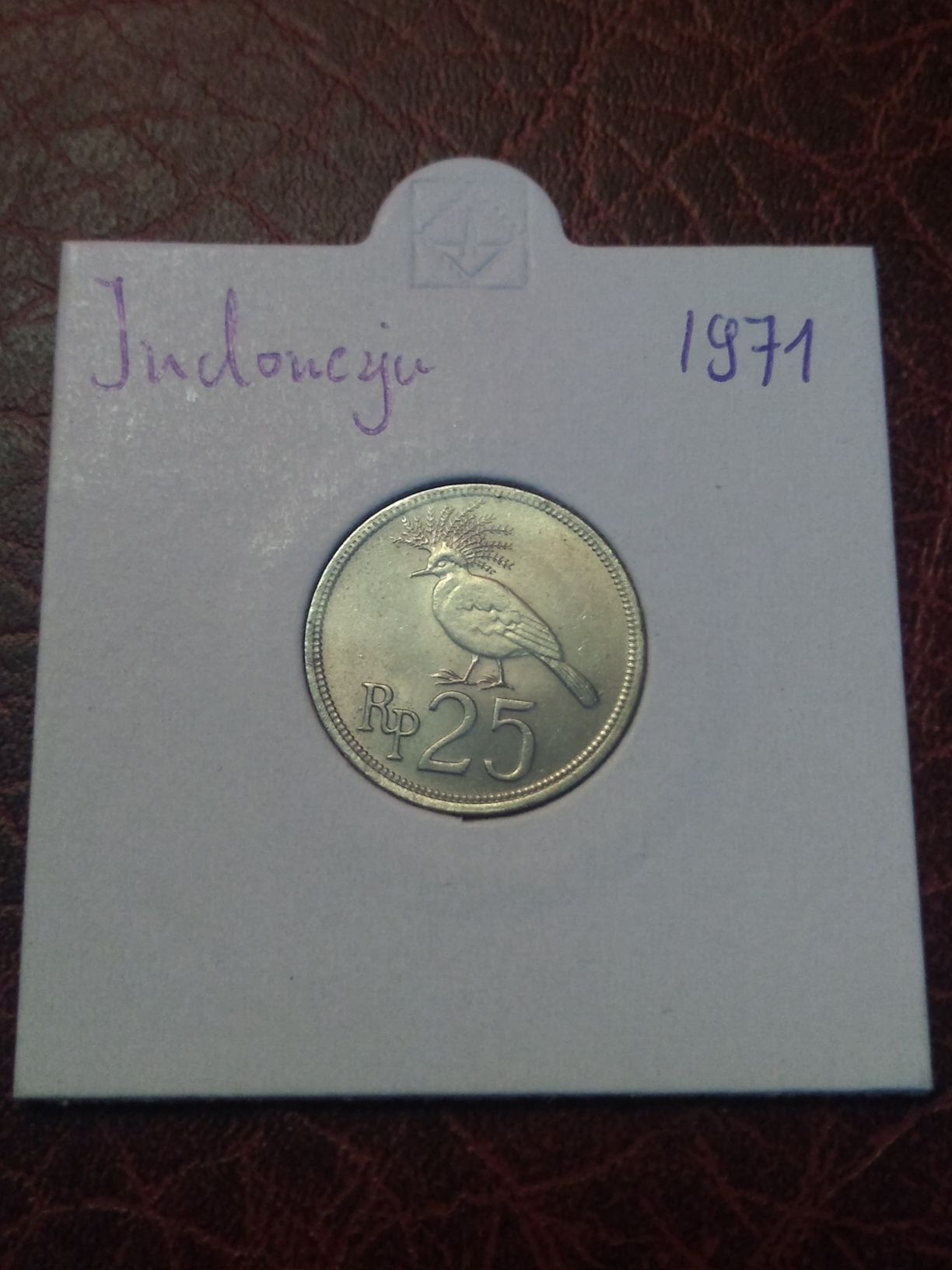 Moneta Indonezja 25 rupii 1971