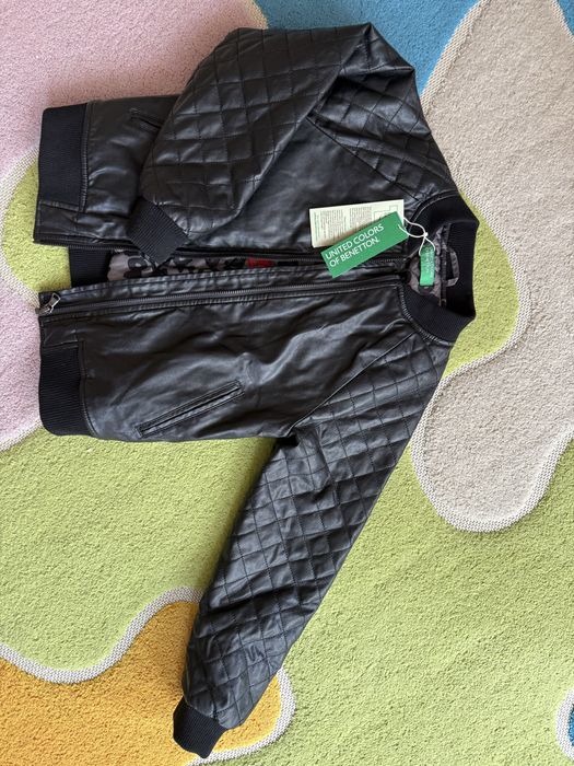 Шкіряна куртка-бомбер Benetton, 130