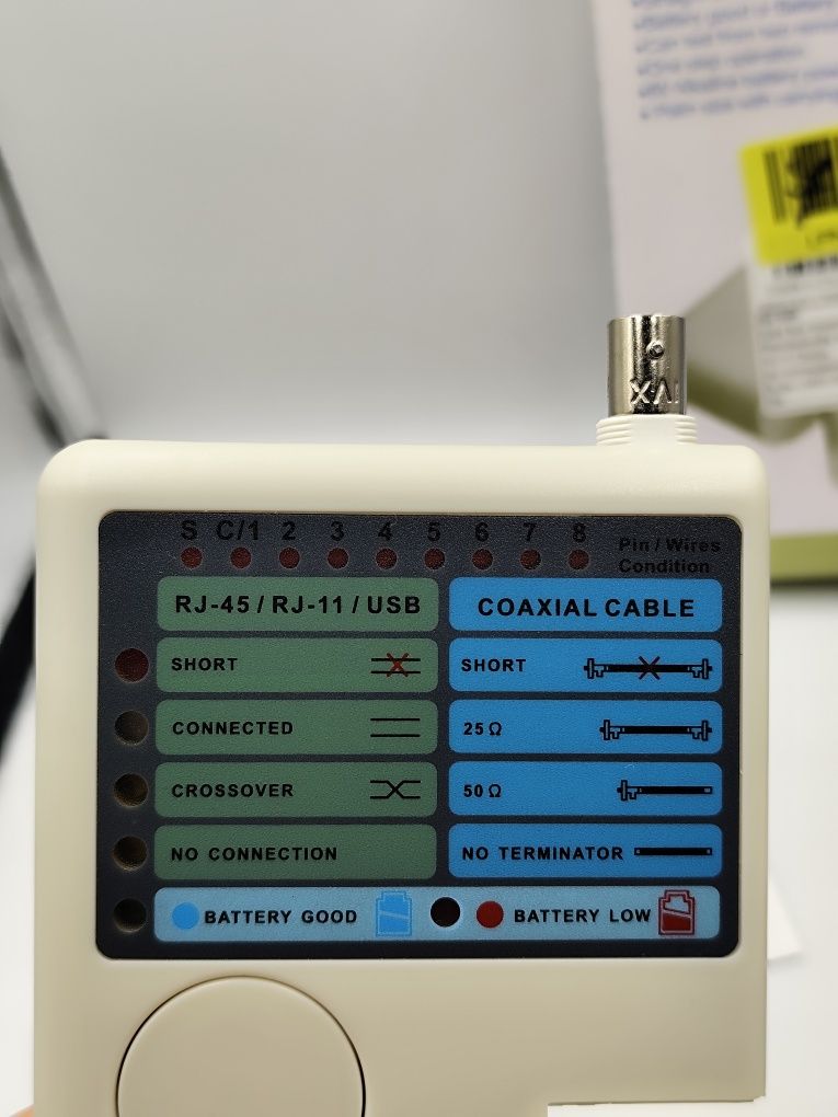 NOWY Tester kabli sieciowych 4w1 SP-LT02