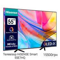 Телевизор Hisense smart 55e7hq