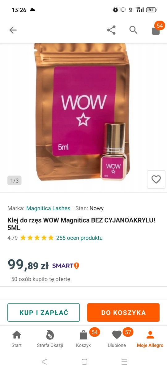 Klej do rzęs Wow
