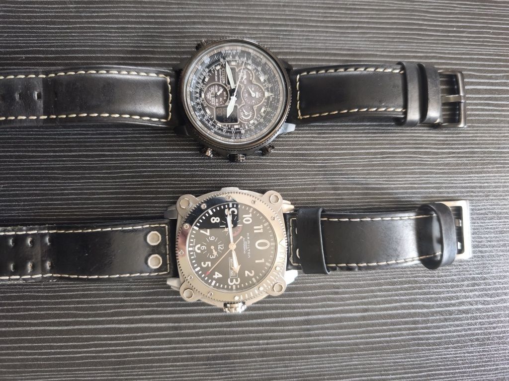 2 Relógios Hamilton Bellow zero e Citizen navihawk.