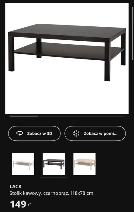 Stolik kawowy ikea