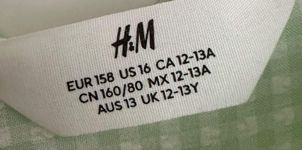 Dziewczęca krótka koszula H&M